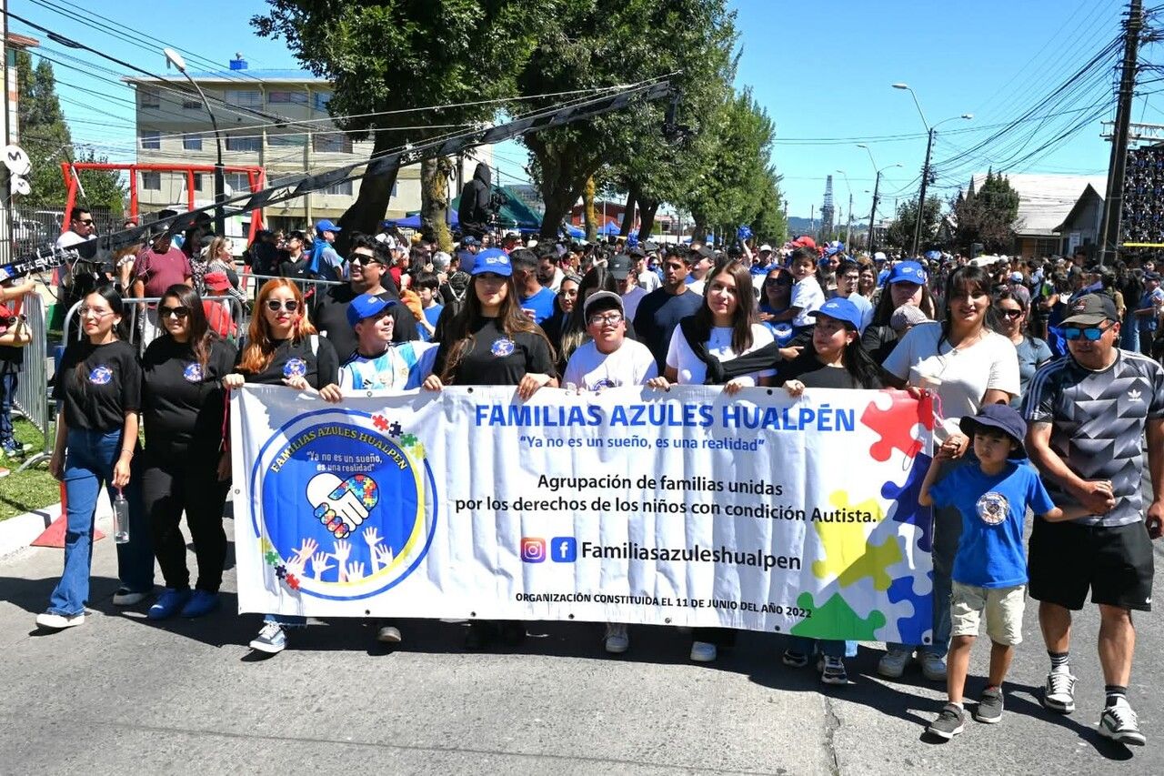 Foto grupal de Familias Azules Hualpen